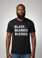 Black. Bearded. Blessed. T-Shirt