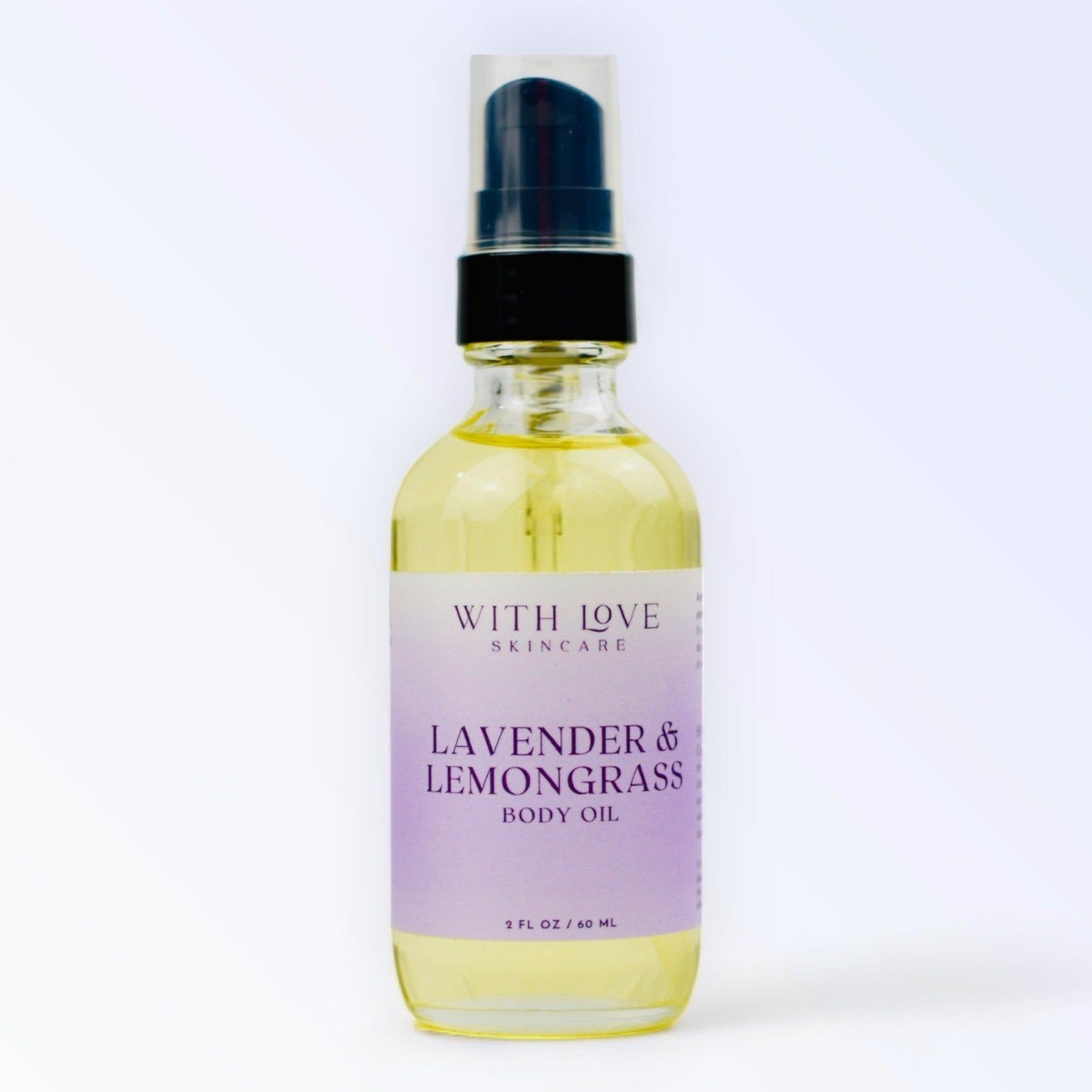 Lizush Lavender Body Oil, Natural Moisturizing Body Oil