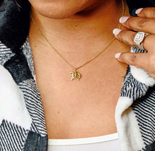 Load image into Gallery viewer, Old English Initial Necklace

