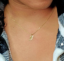 Load image into Gallery viewer, Old English Initial Necklace

