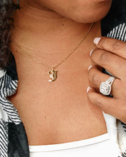 Load image into Gallery viewer, Old English Initial Necklace
