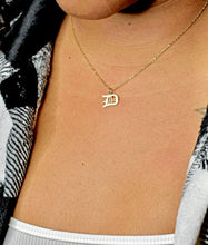 Load image into Gallery viewer, Old English Initial Necklace
